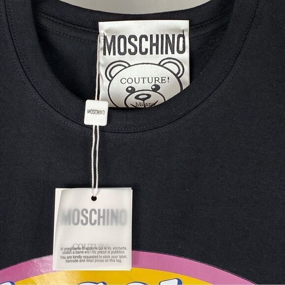 Moschino x My Little Pony Collab Black T-shirt by Jeremy Scott NWT SZ M 2018 - Picture 3 of 12